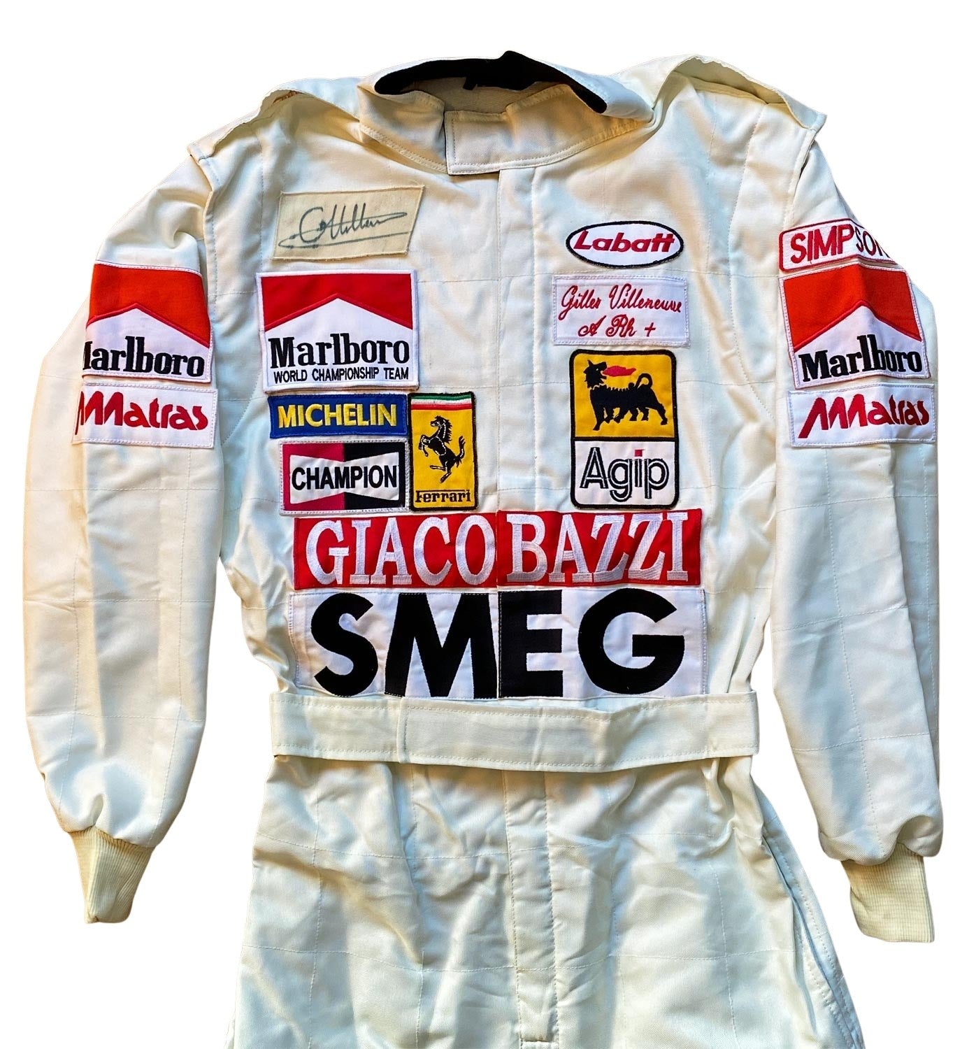 Autocollant Gilles Villeneuve 80s Original – Sticker F1 Collector