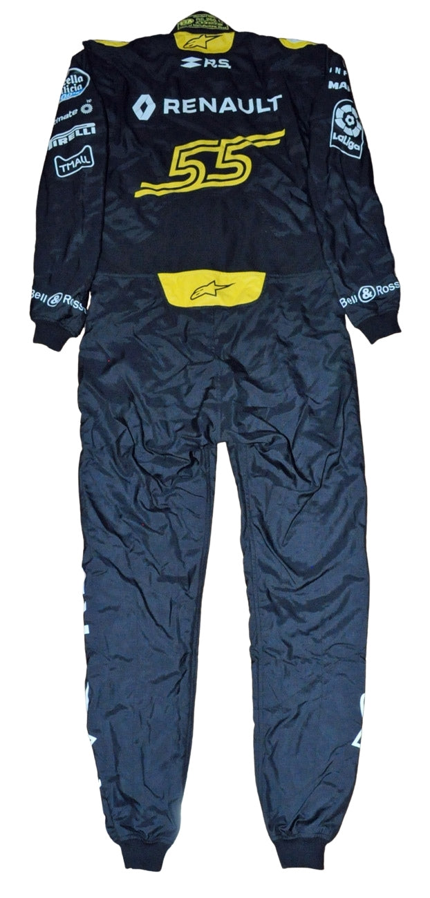 Carlos Sainz Jr USED & SIGNED F1 Renault 2018 Race SUIT