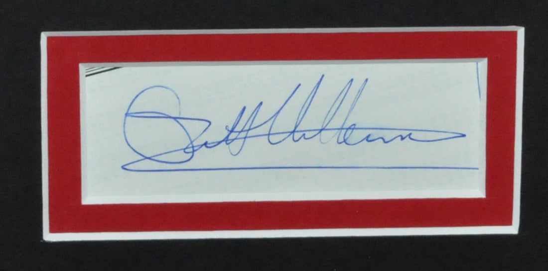 Gilles Villeneuve Signed 26X22 inches First Formula 1 Victory Canada Grand Prix 1978 Ferrari Frame