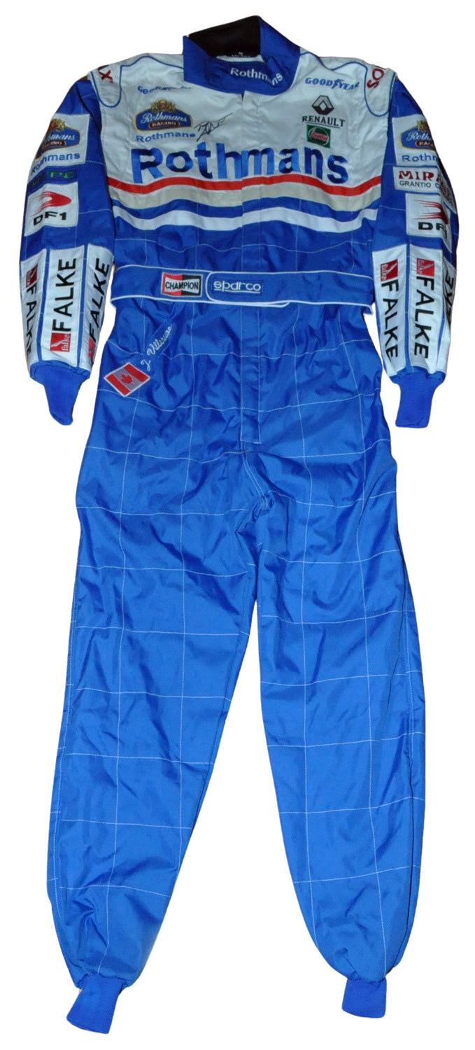 Jacques Villeneuve SIGNED F1 Williams Renault 1997 REPLICA Race SUIT