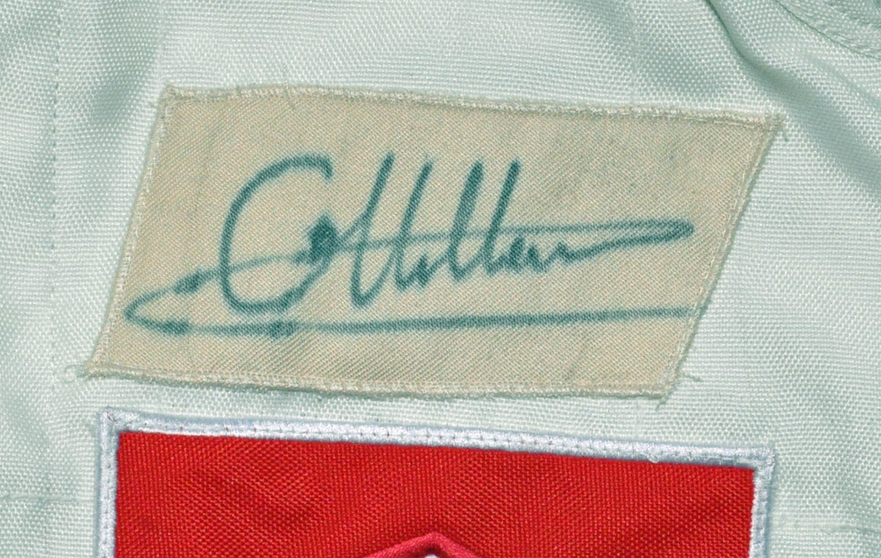 Gilles Villeneuve SIGNED Ferrari 1980 F1 REPLICA Race SUIT