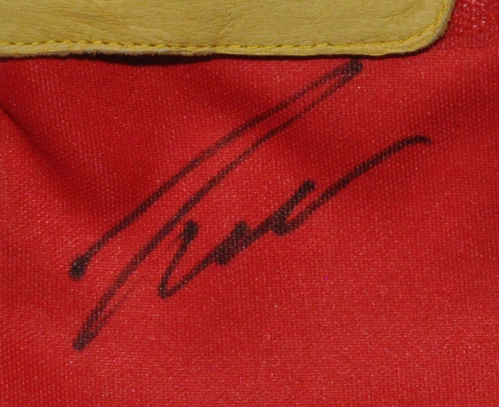 Niki Lauda Signed 19X23 Inches Red Racing Replica Gloves Montage Frame