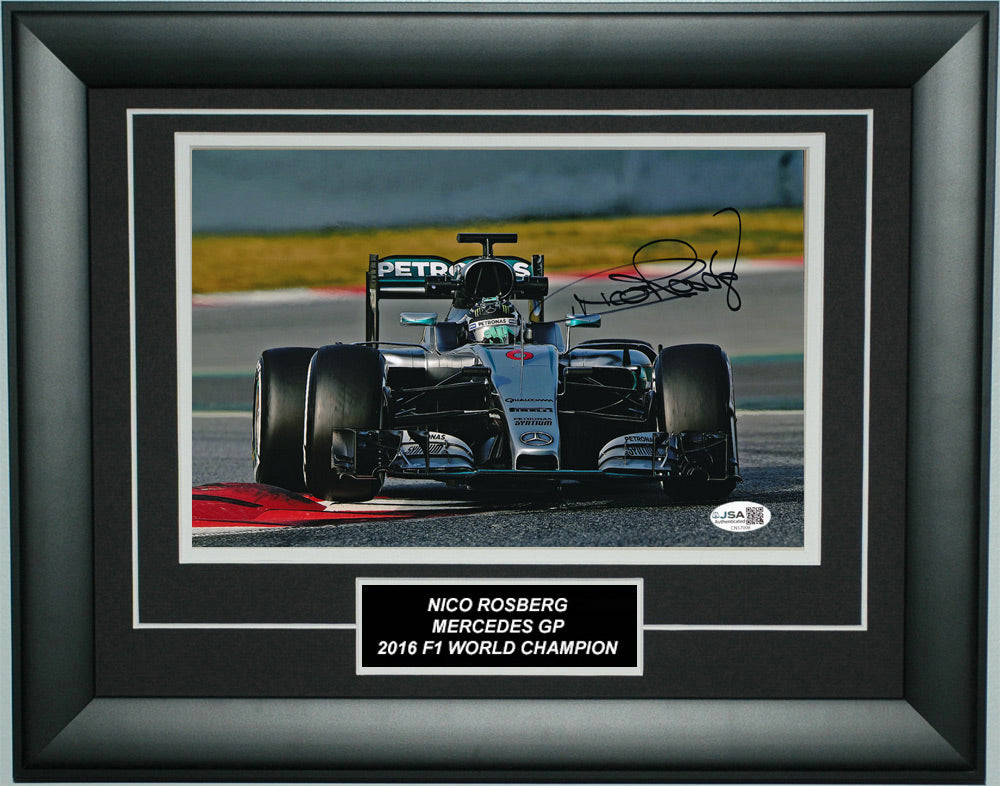 Nico Rosberg Signed 8x12 Inches 2016 Mercedes F1 Photo Frame – Authentic Formula 1 Memorabilia
