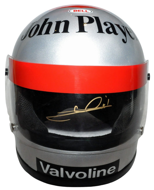 Mario Andretti Signed F1 Lotus 1978 Full Scale Replica Helmet
