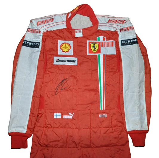 Kimi Raikkonen USED & SIGNED F1 Ferrari 2009 Race SUIT