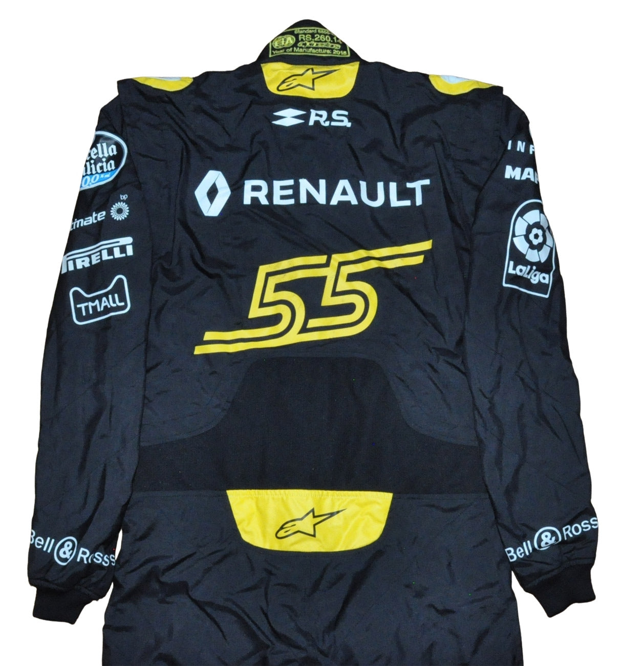 Carlos Sainz Jr USED & SIGNED F1 Renault 2018 Race SUIT