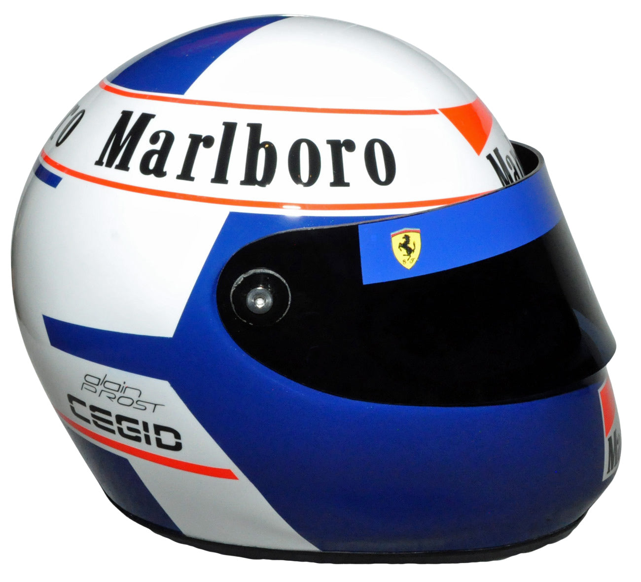 Alain Prost Signed F1 Ferrari 1991 Full Scale Replica Helmet