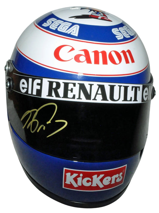 Alain Prost Signed F1 Renault Williams 1993 Full Scale Replica Helmet