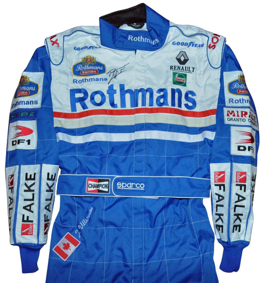 Jacques Villeneuve SIGNED F1 Williams Renault 1997 REPLICA Race SUIT