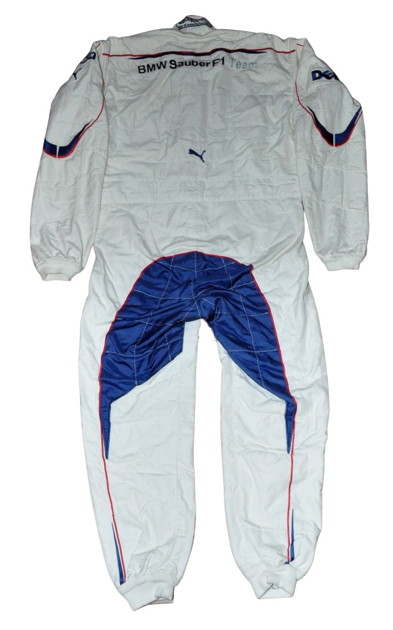 Jacques Villeneuve USED & SIGNED BMW Sauber 2006 Bahrain GP F1 Race SUIT